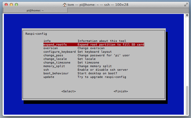 Expand Raspberry PI SD Card Partition